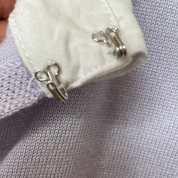 CABLE & GAUGE Lightweight 3/4 Sleeves Dickie Collared Sweater Top in XL - Picture 4 of 9